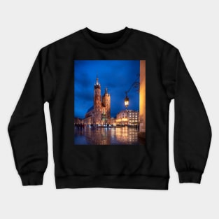 St Mary's Basilica in Krakow, Poland Crewneck Sweatshirt